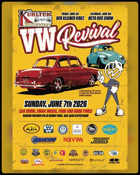 VW Revival Car Show flyer June 2026